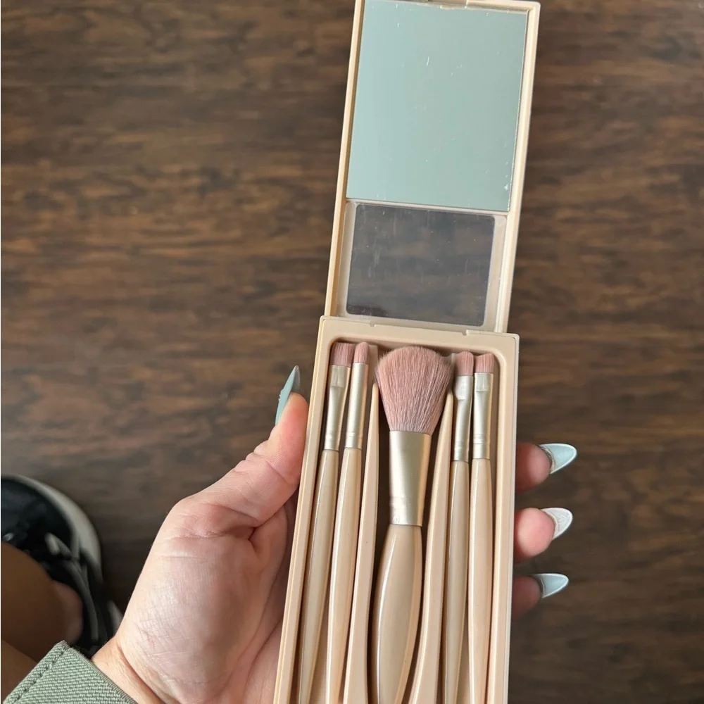 NWT Travel Brush Set In Hard Case